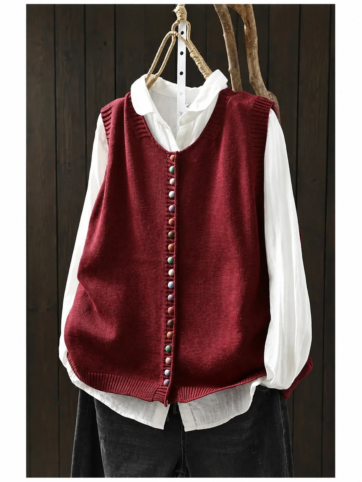 ROMANA™ | Gilet in Maglia Eleganza Quotidiana