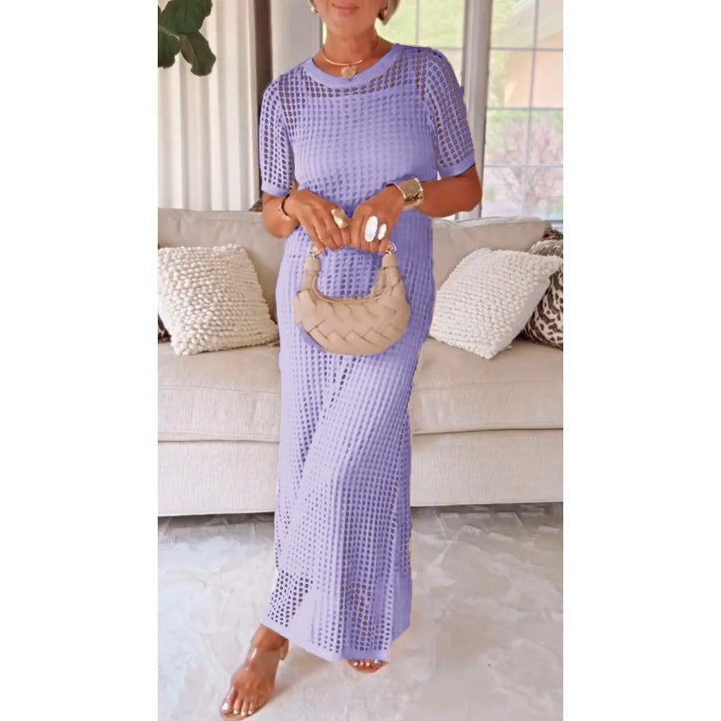 Abito lungo lungo con cut-out Bethany™ + Sottoveste gratuita
