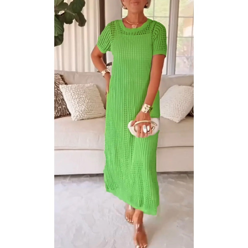 Abito lungo lungo con cut-out Bethany™ + Sottoveste gratuita