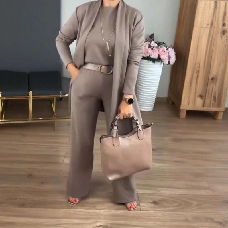 BEATRICE™ | Completo 3 Pezzi con Cardigan Lungo