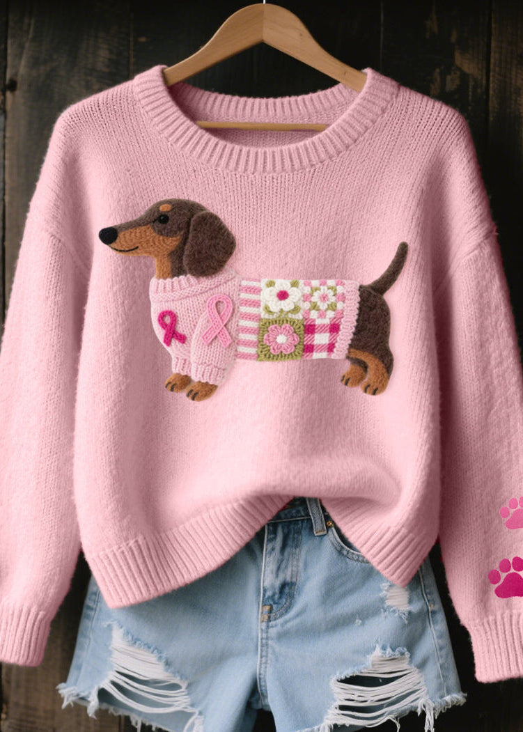 ZITA™ | Maglione con Bassotto Ricamato