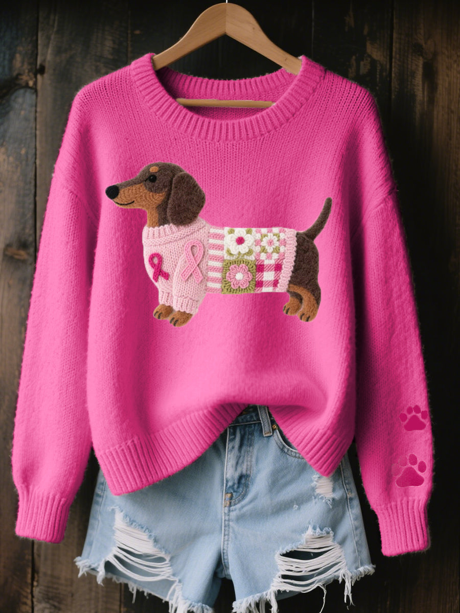 ZITA™ | Maglione con Bassotto Ricamato