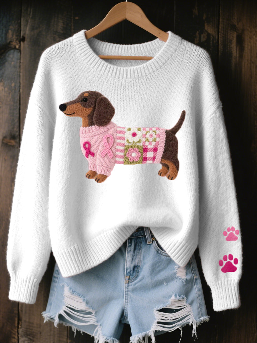 ZITA™ | Maglione con Bassotto Ricamato
