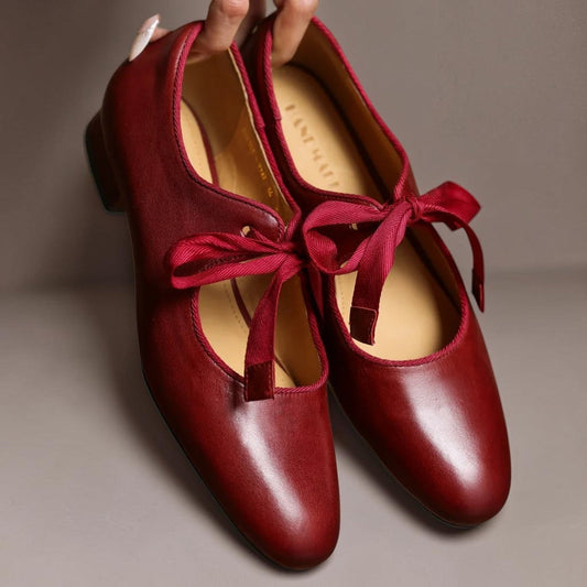 PATRIZIA | Ballerine in Pelle con Fiocco