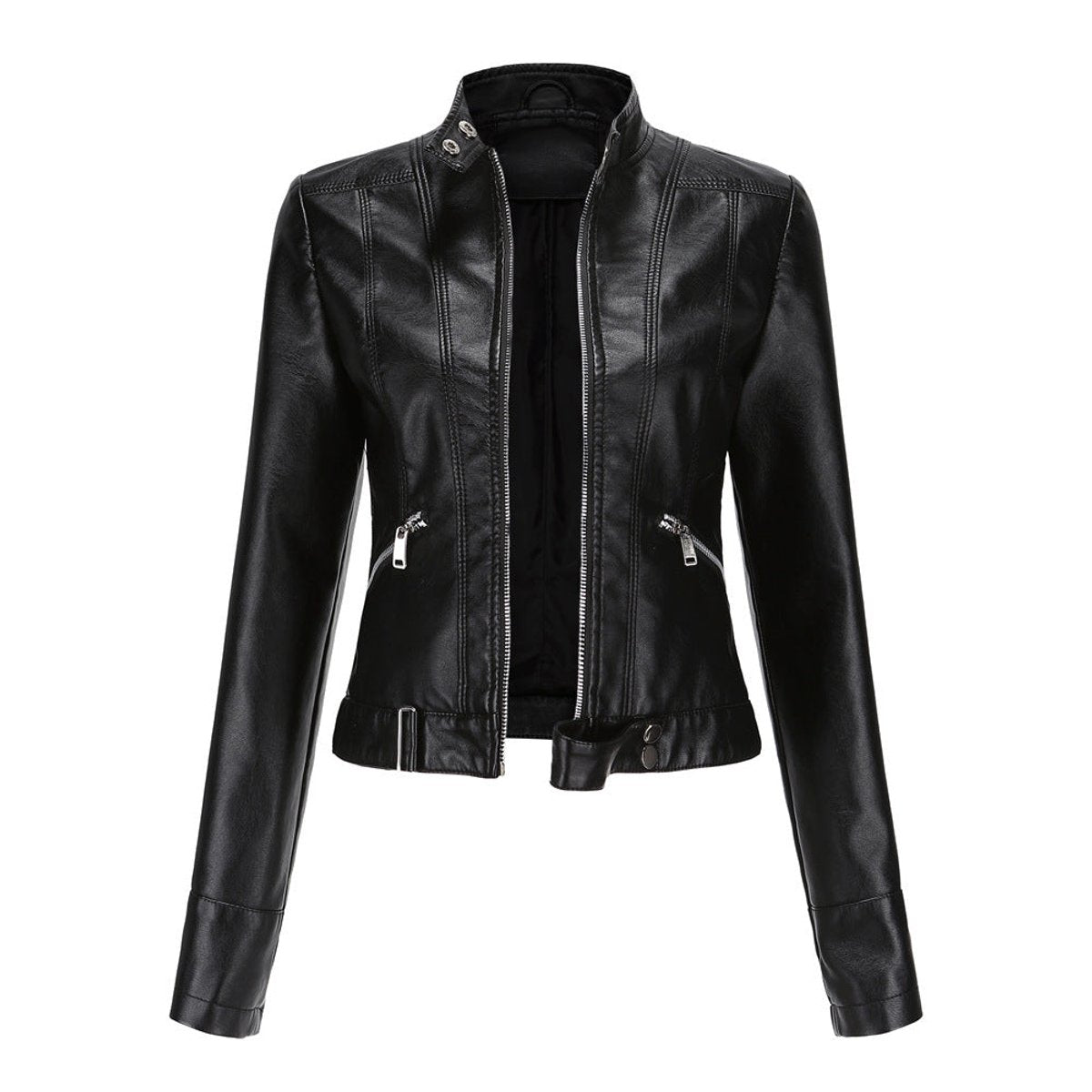 LUANA™ | Giacca Biker Corta con Collo alla Coreana