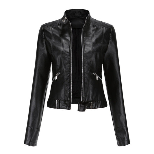 LUANA™ | Giacca Biker Corta con Collo alla Coreana