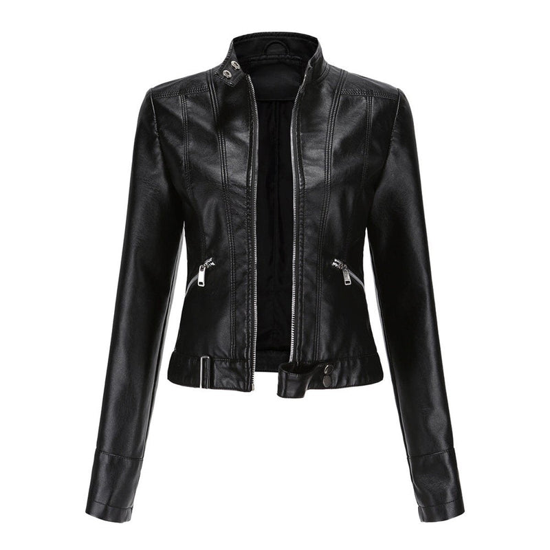 LUANA™ | Giacca Biker Corta con Collo alla Coreana