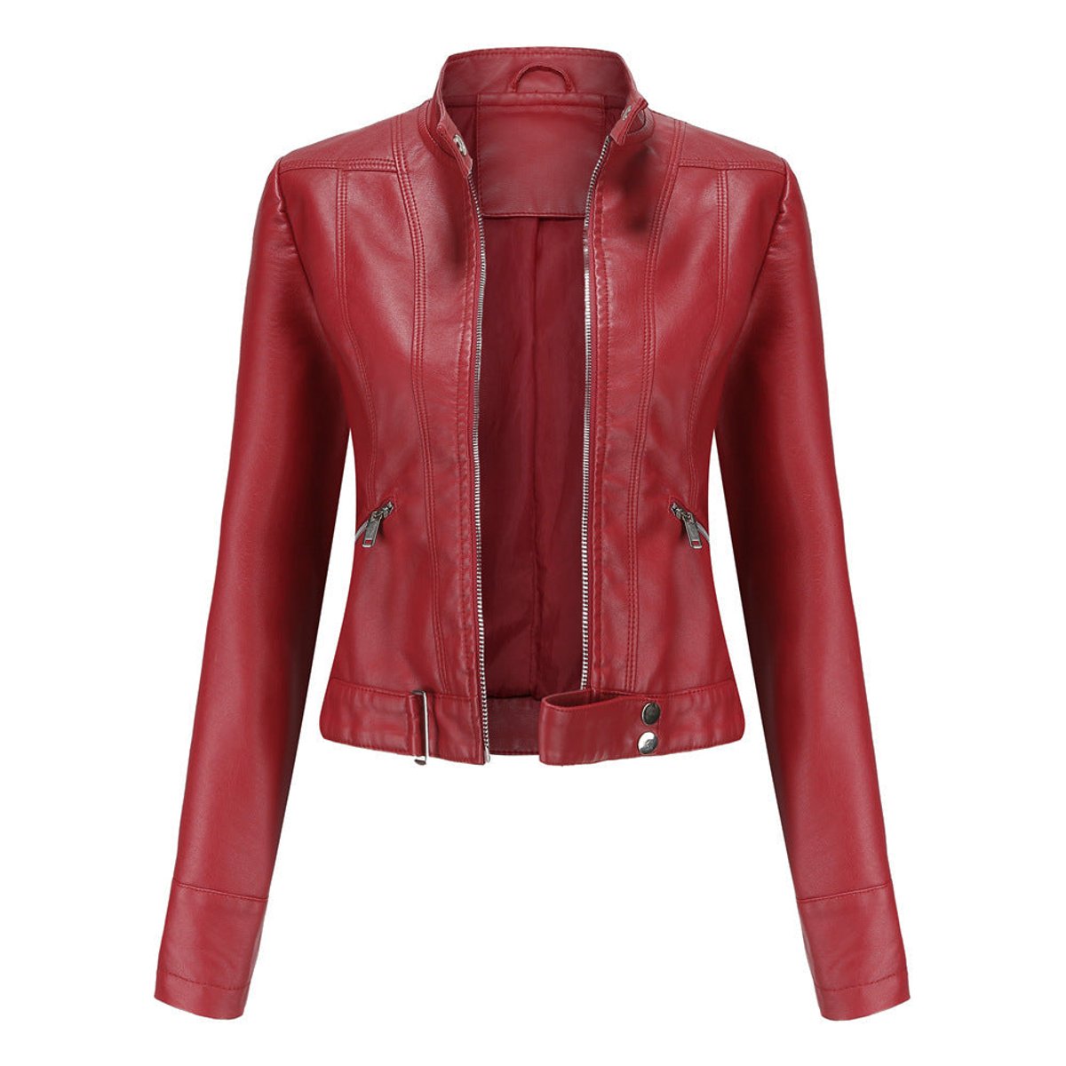 LUANA™ | Giacca Biker Corta con Collo alla Coreana