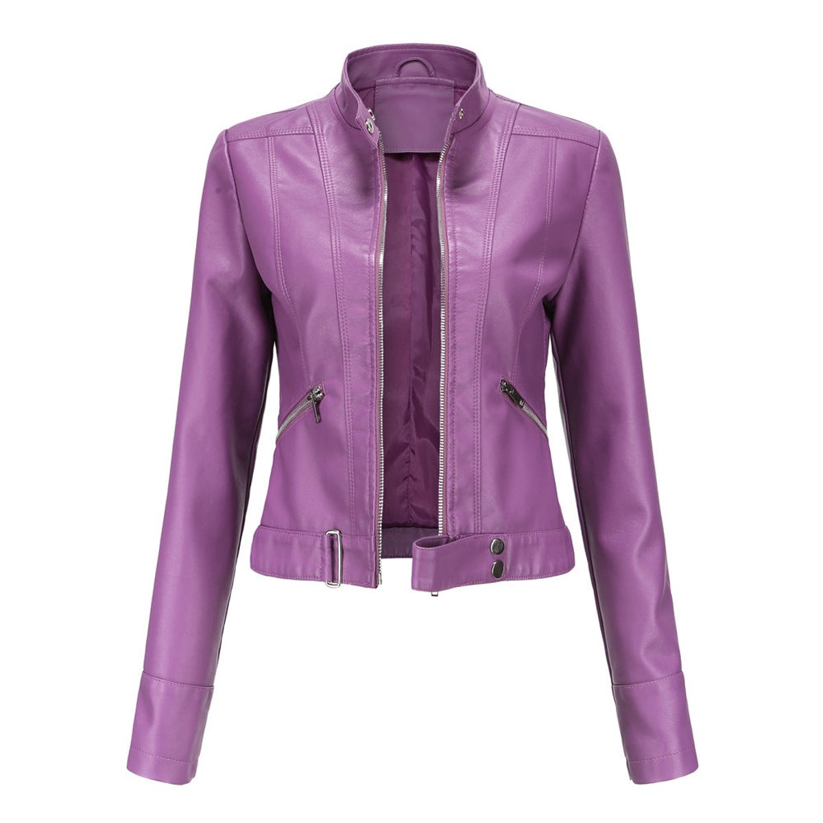 LUANA™ | Giacca Biker Corta con Collo alla Coreana