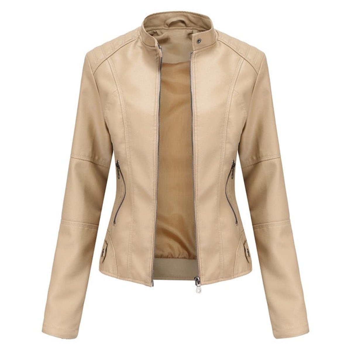 ROMINA™ | Giacca Biker con Collo alla Coreana