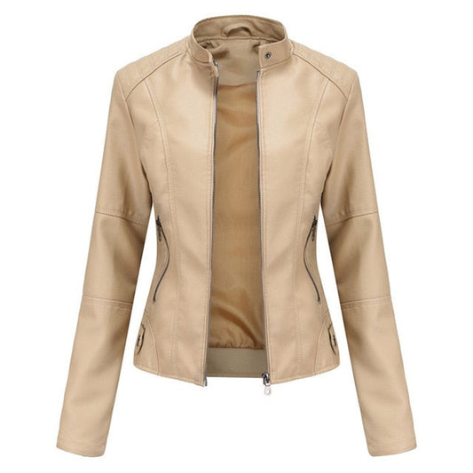 ROMINA™ | Giacca Biker con Collo alla Coreana