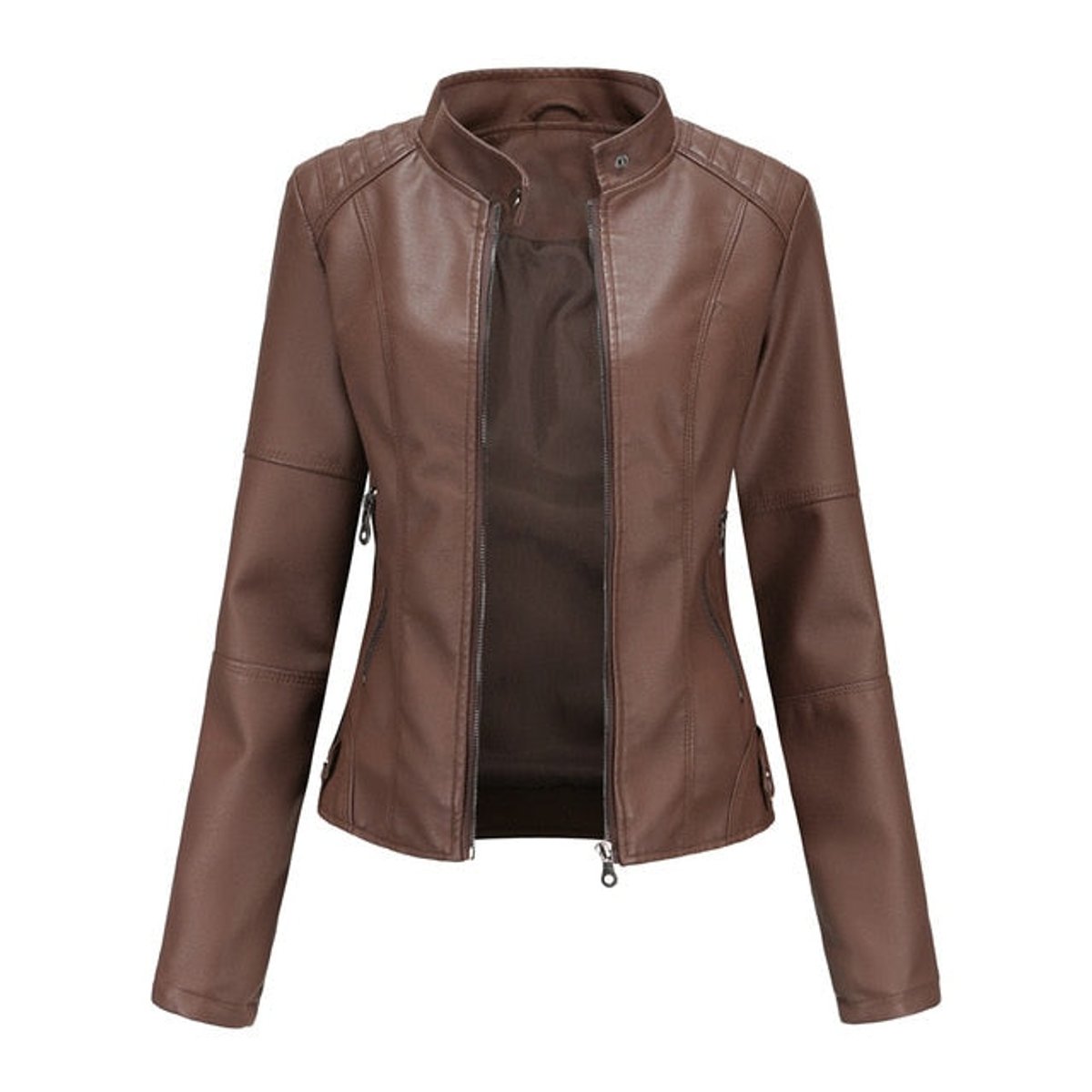 ROMINA™ | Giacca Biker con Collo alla Coreana