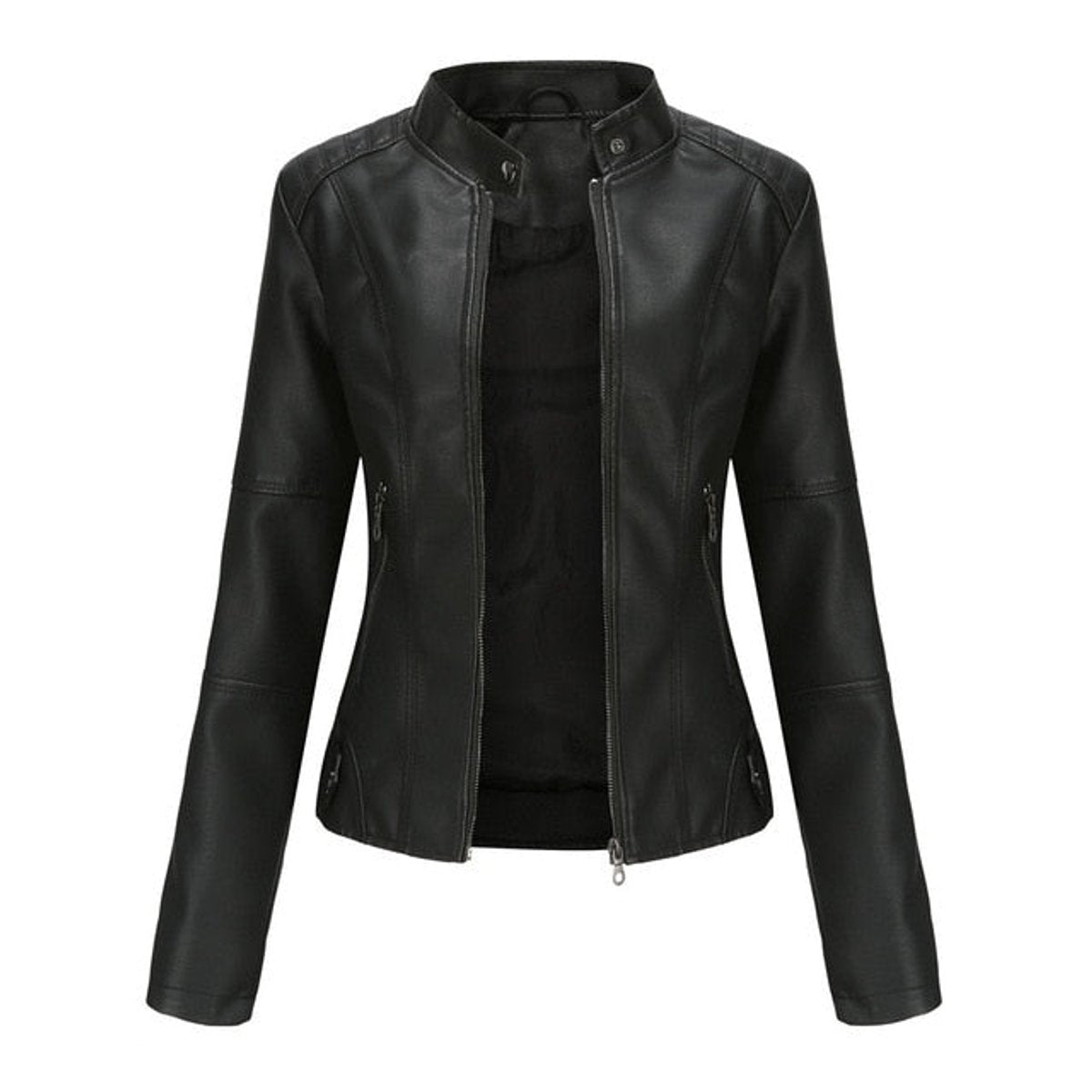 ROMINA™ | Giacca Biker con Collo alla Coreana