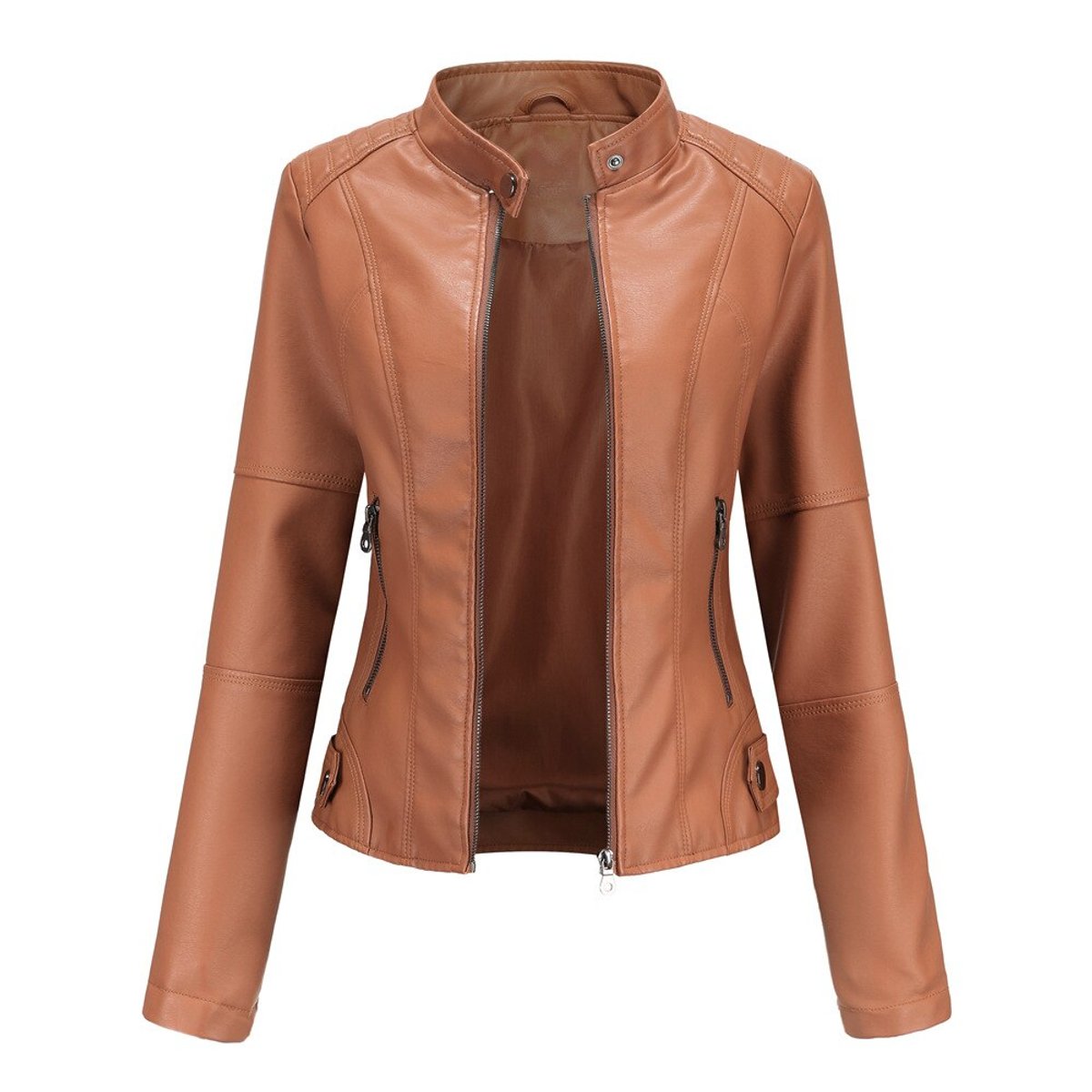 ROMINA™ | Giacca Biker con Collo alla Coreana