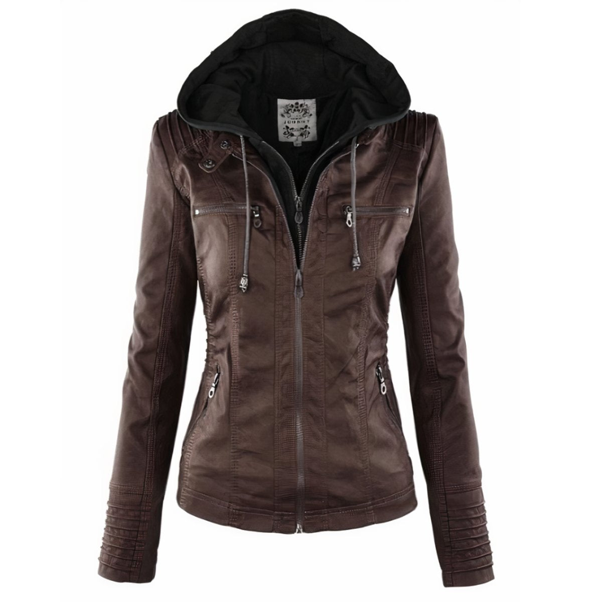 CASSIA™ | Giacca Biker con Cappuccio Removibile