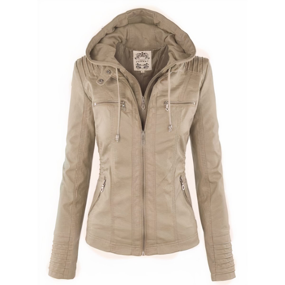 CASSIA™ | Giacca Biker con Cappuccio Removibile