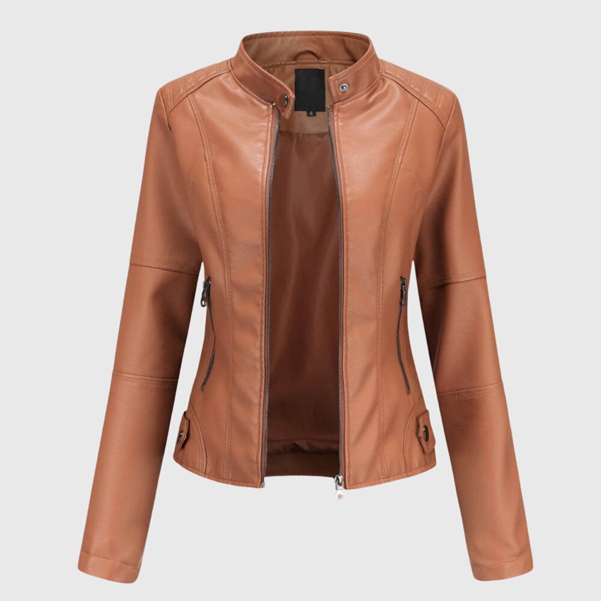 MIRANDA™ | Giacca Biker Slim con Collo alla Coreana