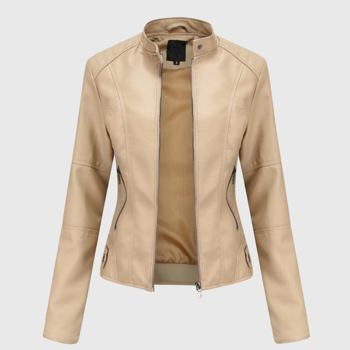MIRANDA™ | Giacca Biker Slim con Collo alla Coreana